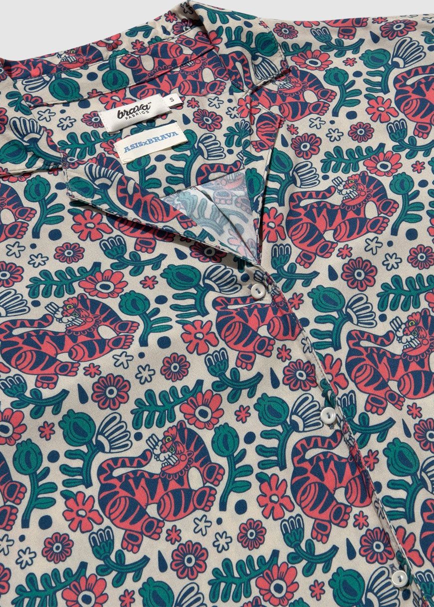 Asis Percales Tigris Aloha Blouse
