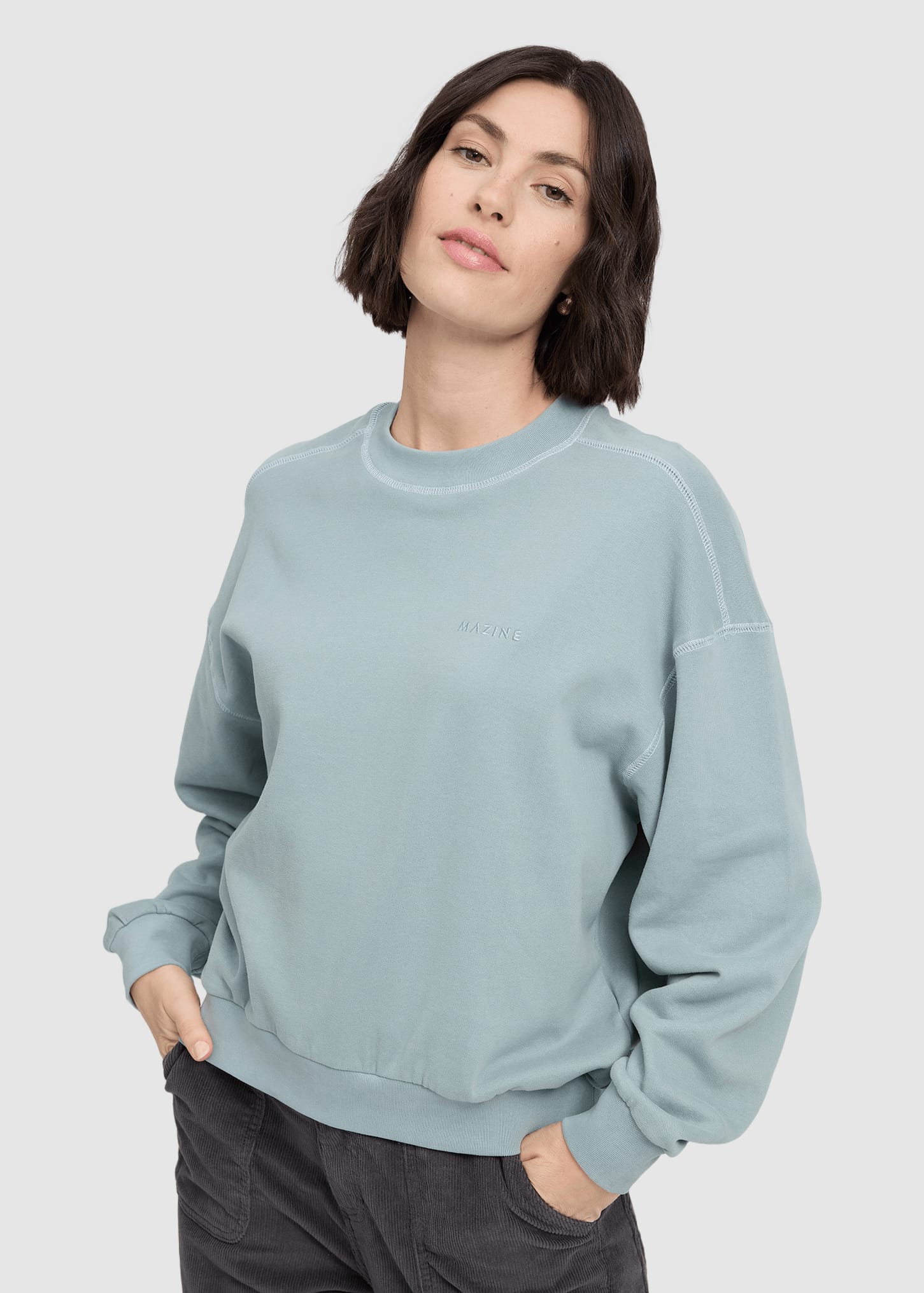 mazine-basic-sweatshirt-dove-blue-3.jpeg Basic Sweatshirt Dove Blue