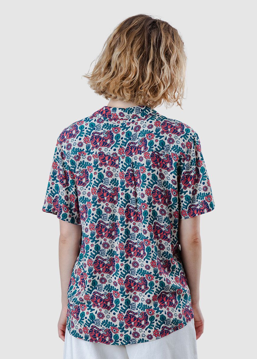 Asis Percales Tigris Aloha Blouse