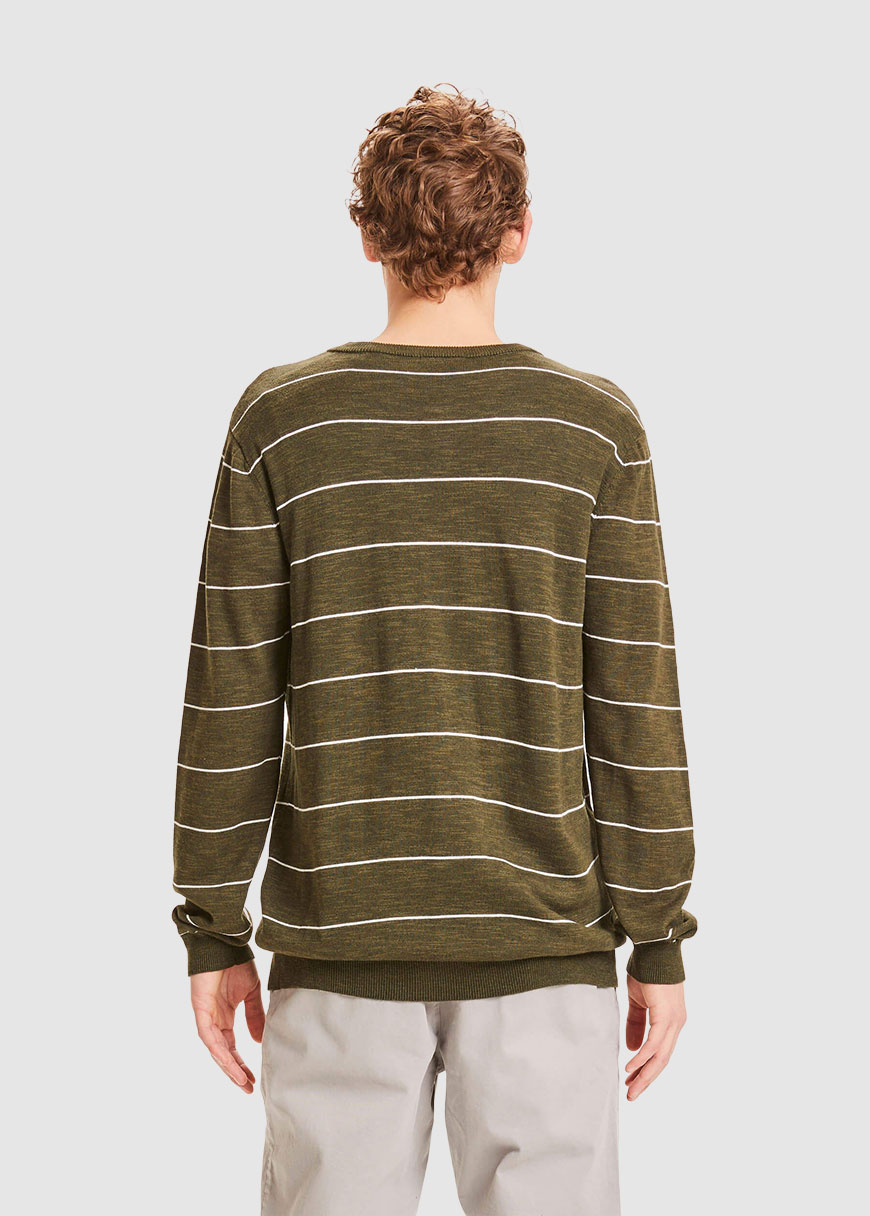 Forrest O-Neck Striped Knit