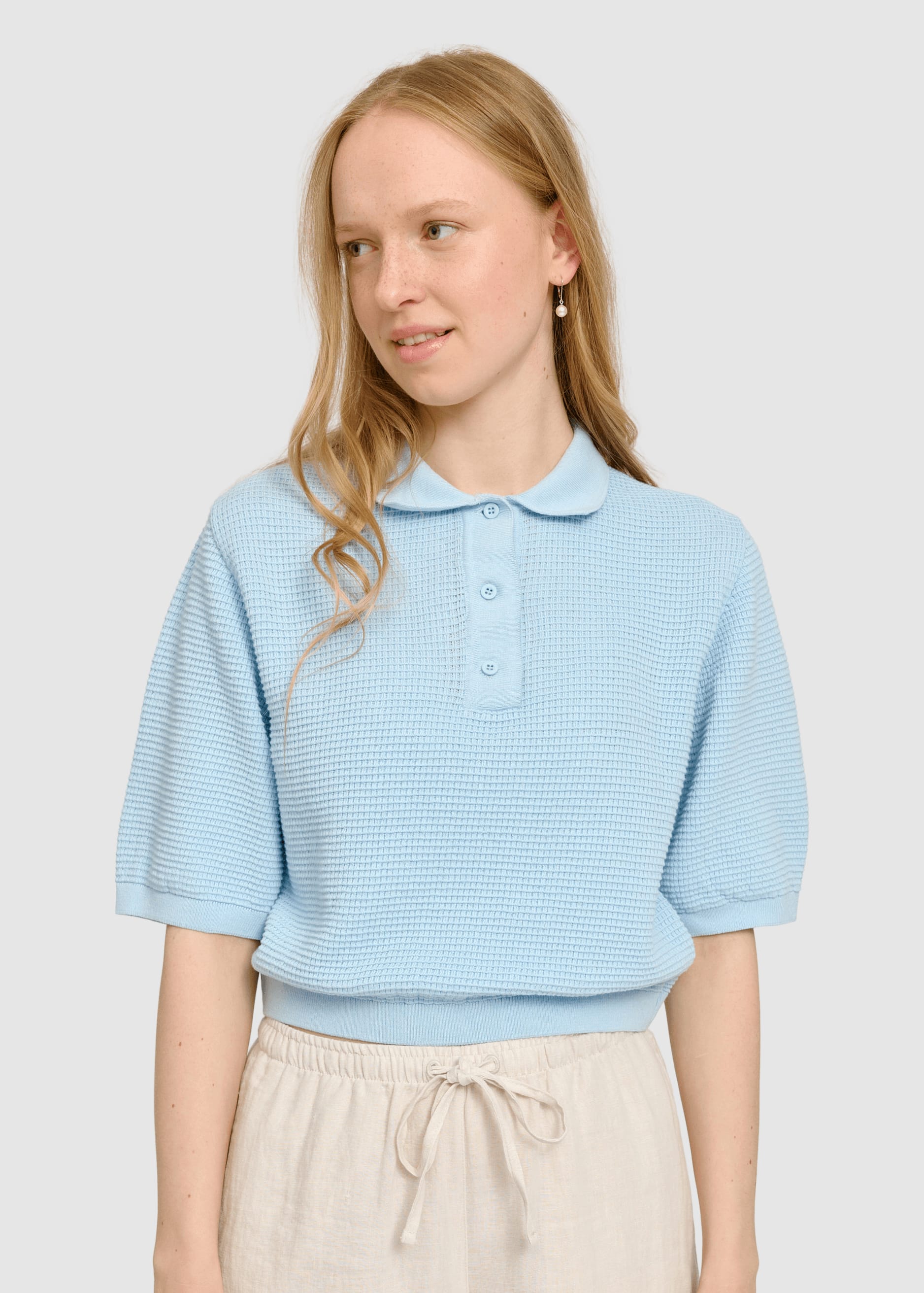 Knit Polo Dream Blue Knit Polo Dream Blue