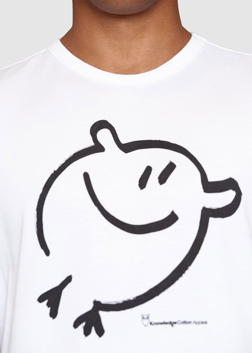 Regular Short Sleeve Heavy Single Smile T-Shirt Regular Short Sleeve Heavy Single Smile T-Shirt