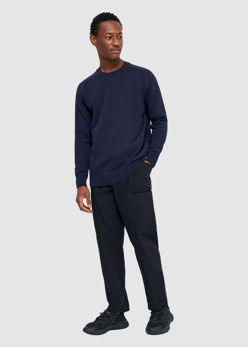 Plain Knitted Crew Neck