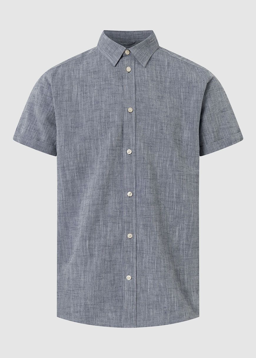 Custom Fit Linen Short Sleeve Shirt