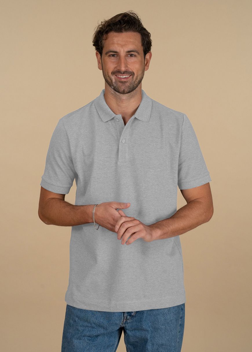 Classic Poloshirt Man Heather Grey