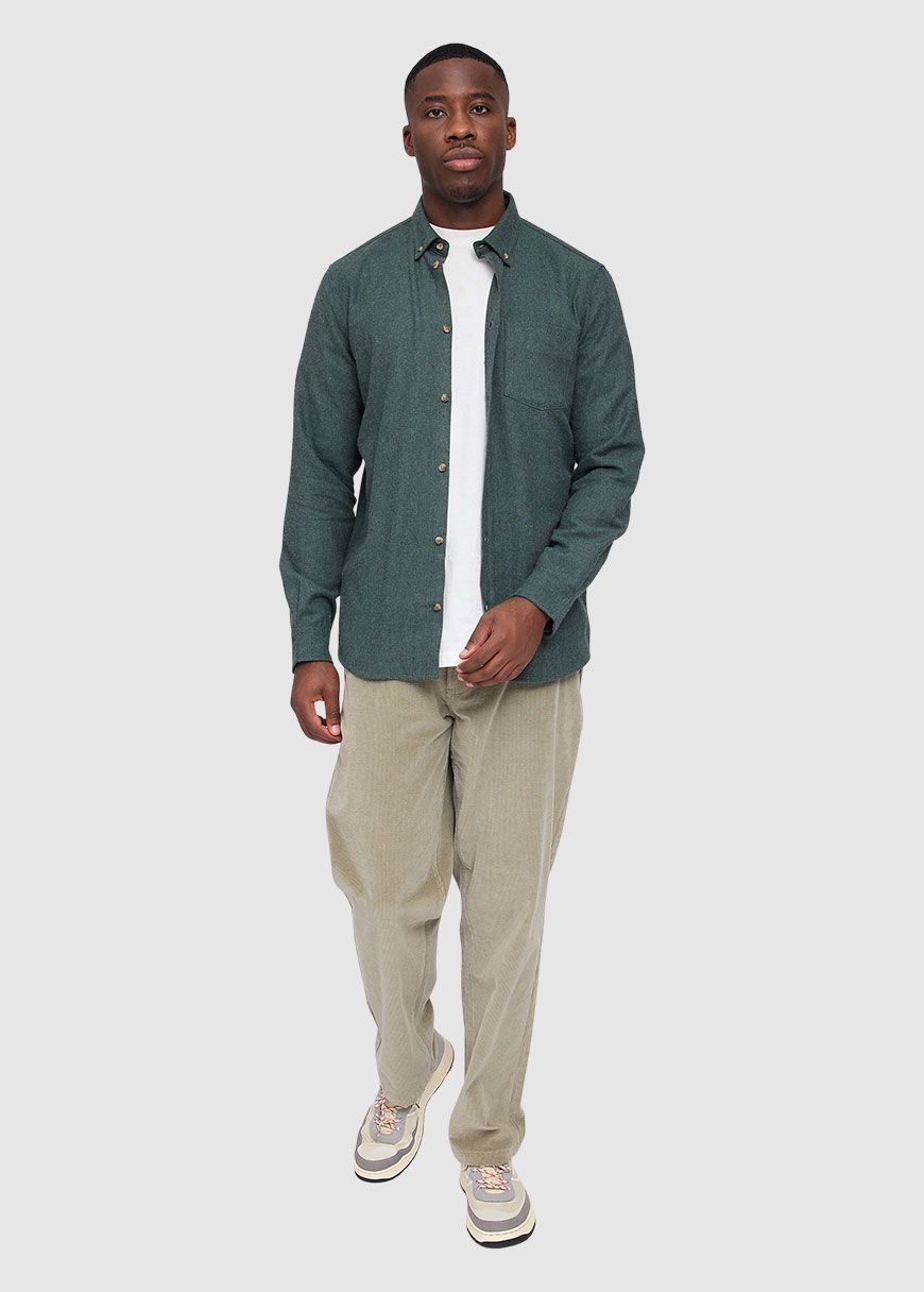 mazine_melange_flannel_shirt_AW_25_MAZ_25302518_Bottle_Mel_4_5e3e4f4886 Melange Flannel Shirt