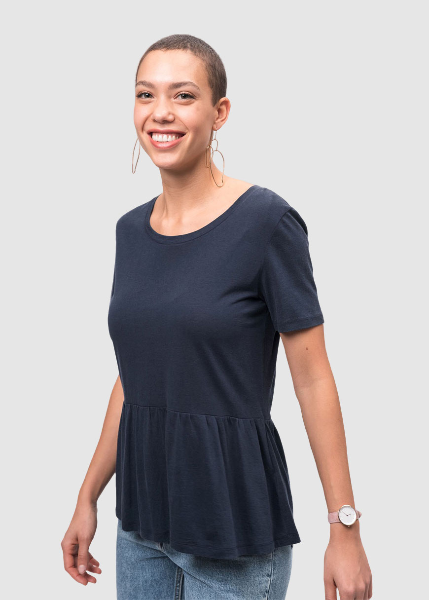 Tencel Peplum T-Shirt Tencel Peplum T-Shirt