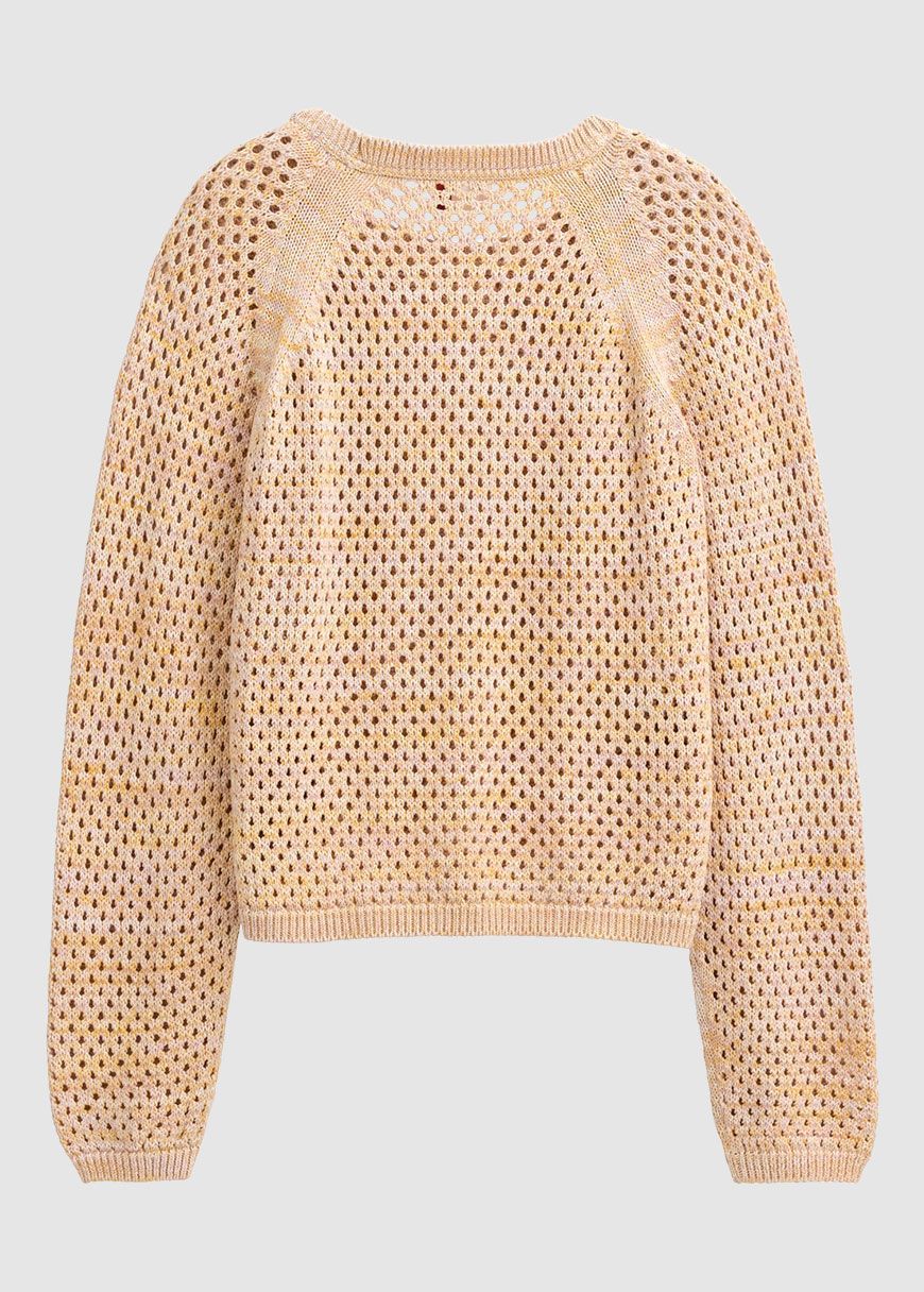 Lochstrick Raglanpullover