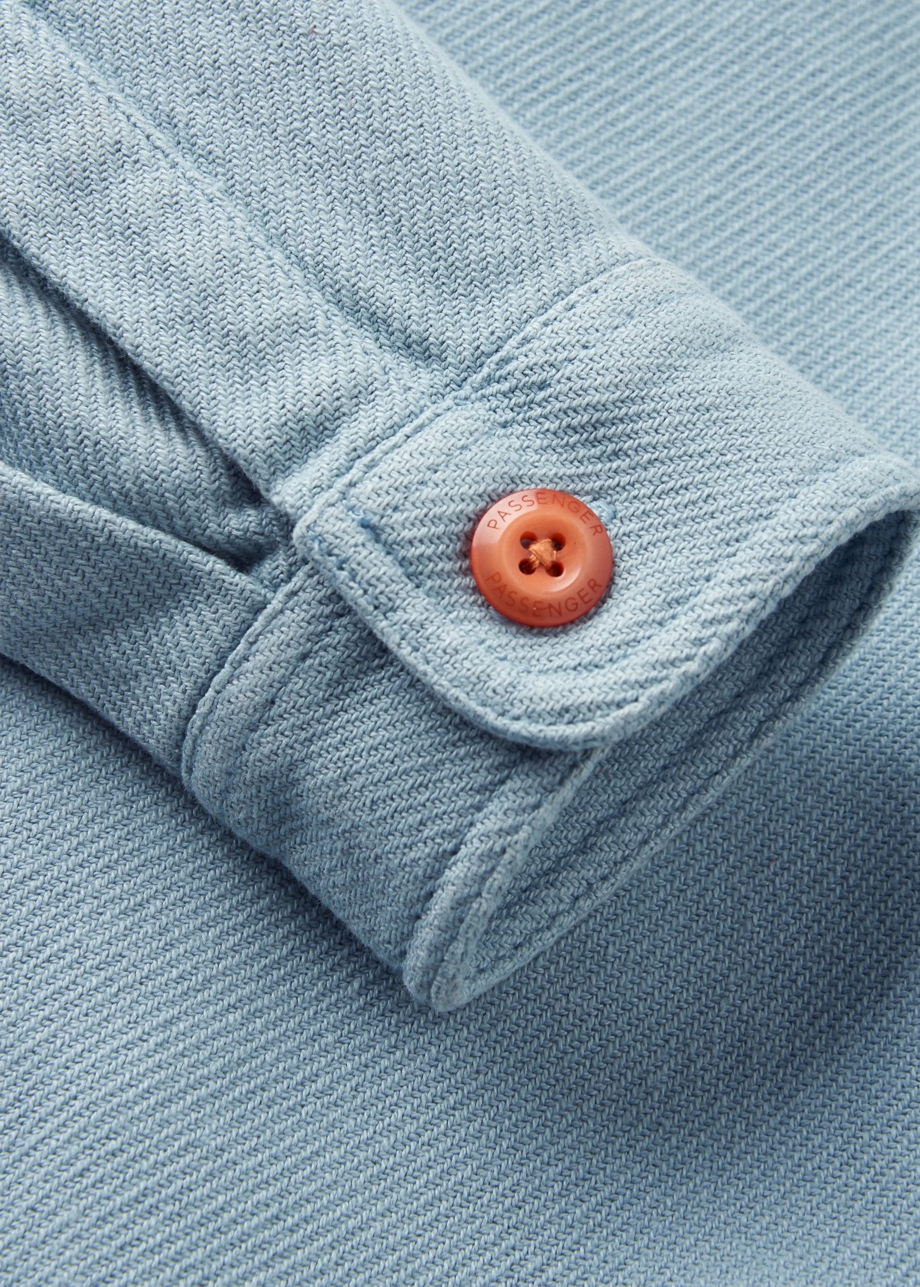 Island Twill Shirt Faded Denim Island Twill Shirt Faded Denim