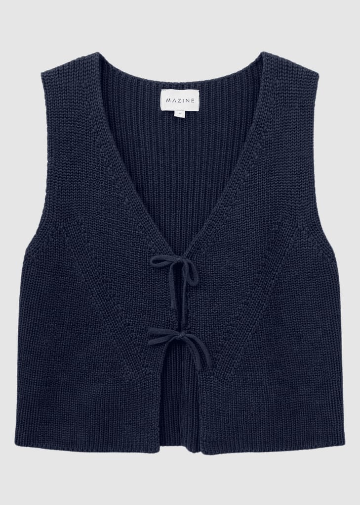 Knit Vest Indigo