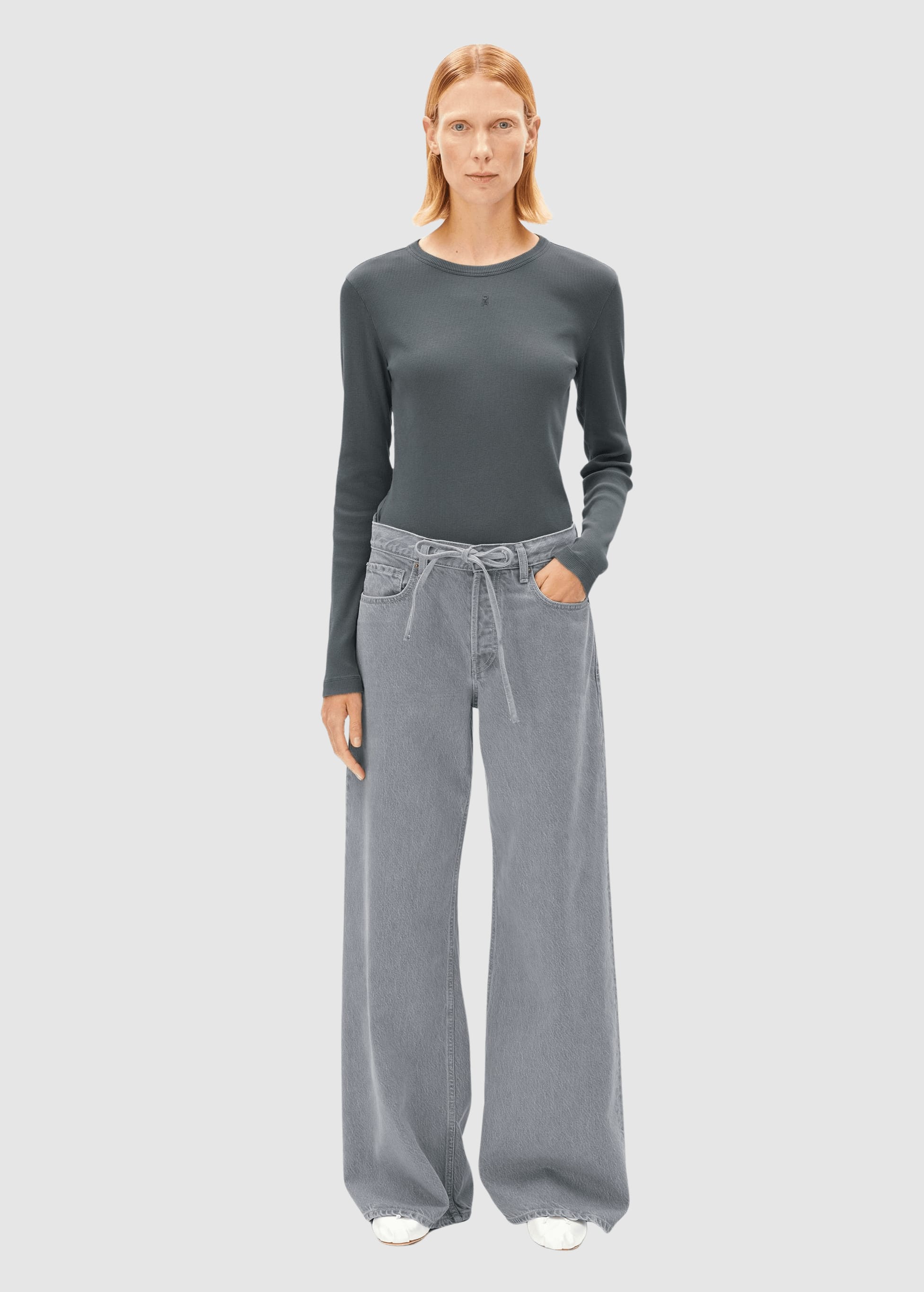 Gmt Dye Rib Longsleeve Space Steel