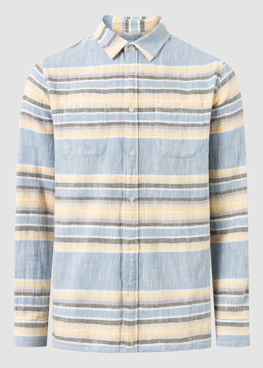 Custom Fit Horisontal Striped Shirt Custom Fit Horisontal Striped Shirt
