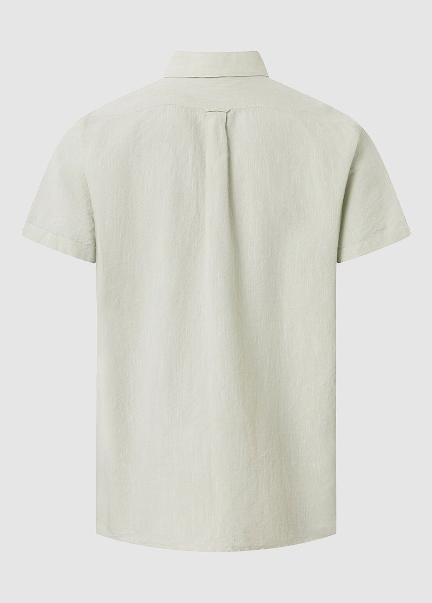 Custom Fit Linen Short Sleeve Shirt Custom Fit Linen Short Sleeve Shirt
