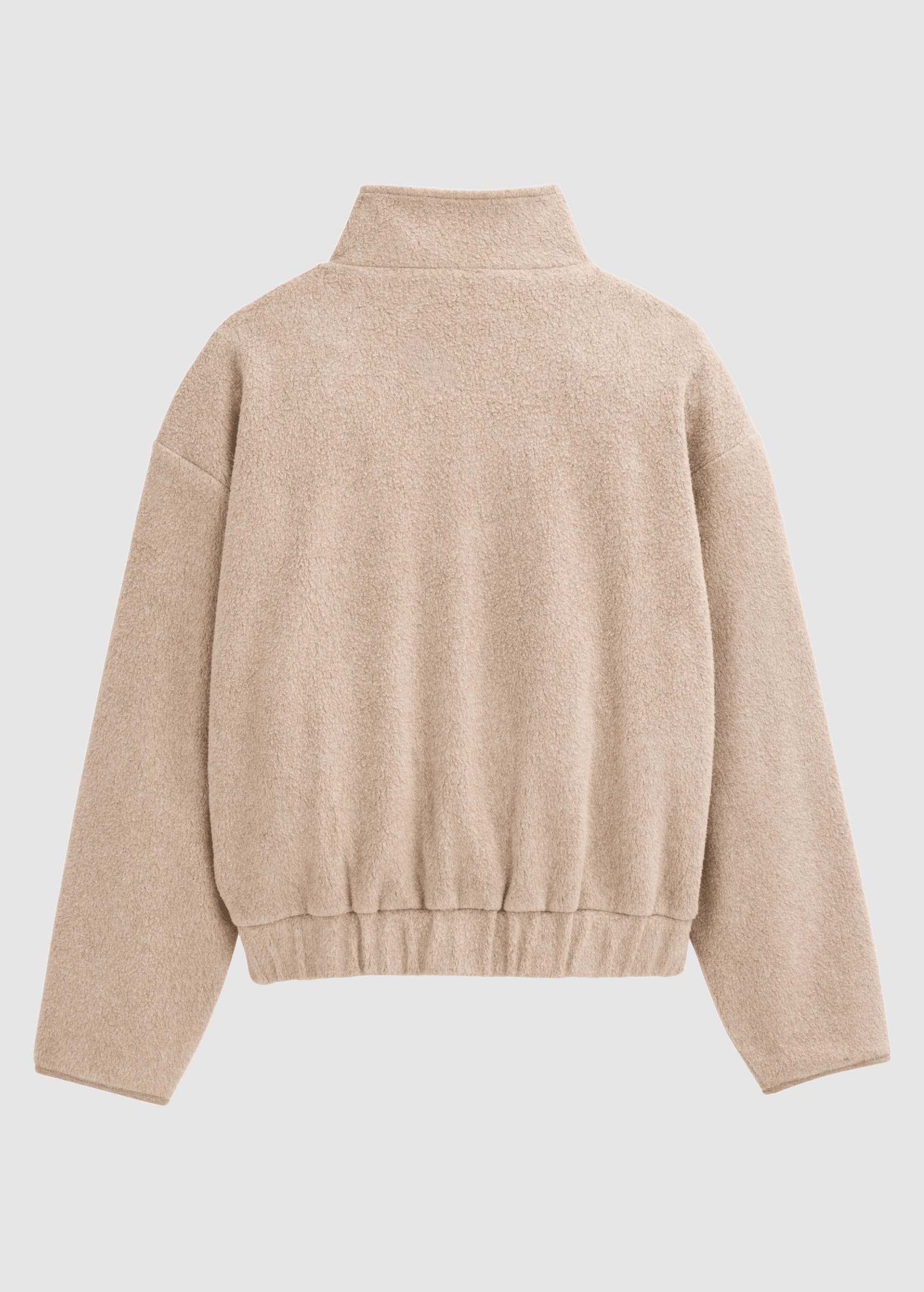 people-wear-organic-fleece-jacke-dunkelsand-m-lange-2.jpeg Fleece-Jacke Dunkelsand Mélange