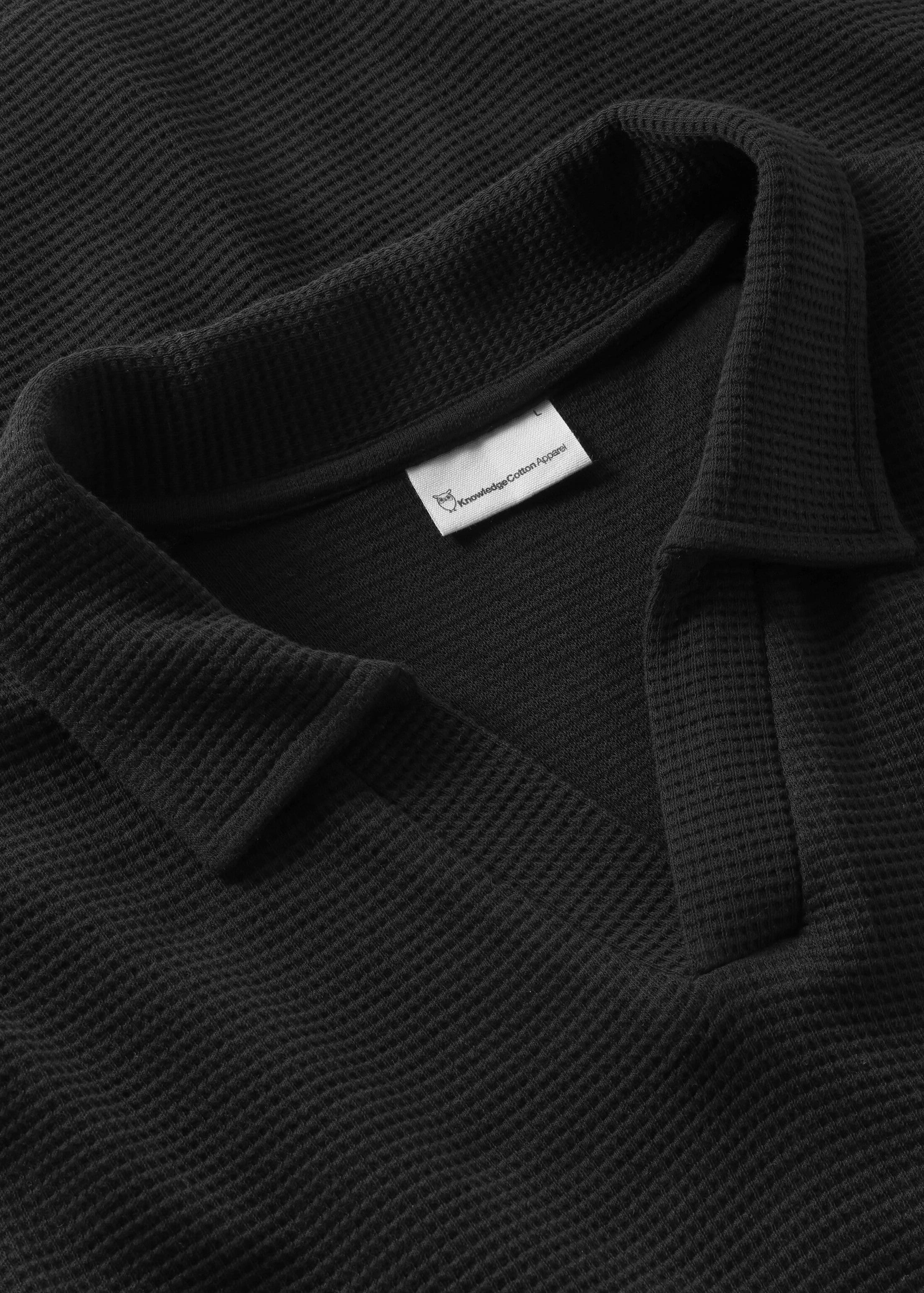 Waffle Polo Black Jet