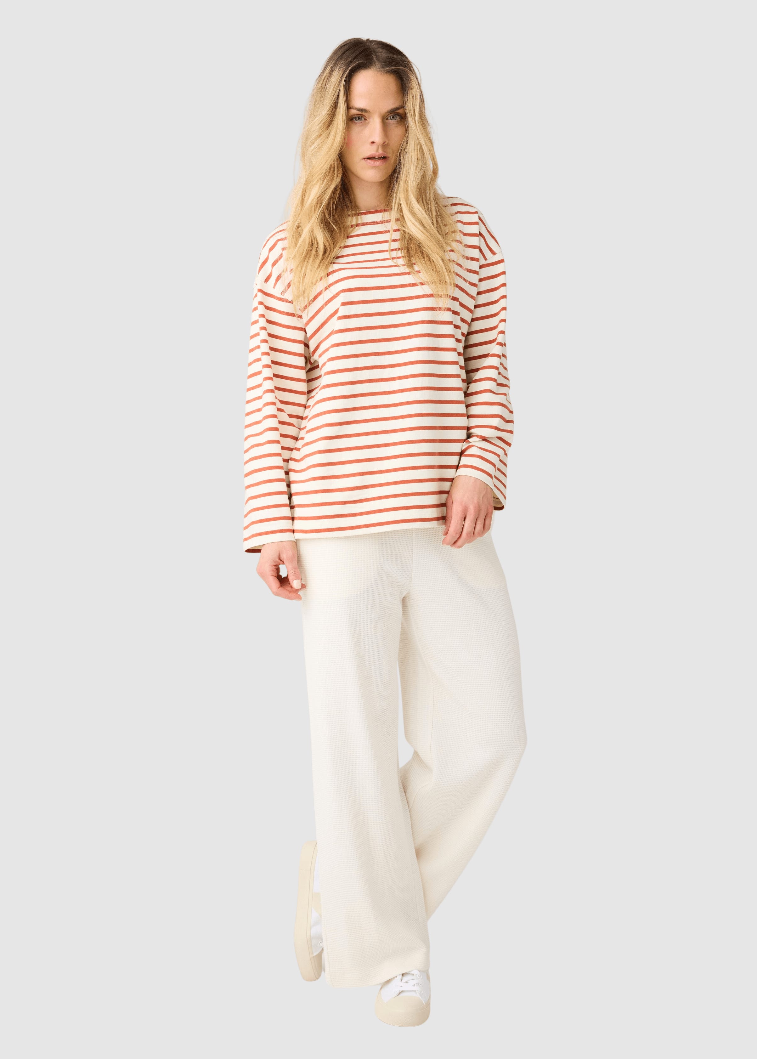 Stripe Long Sleeve T-Shirt Red Stripe