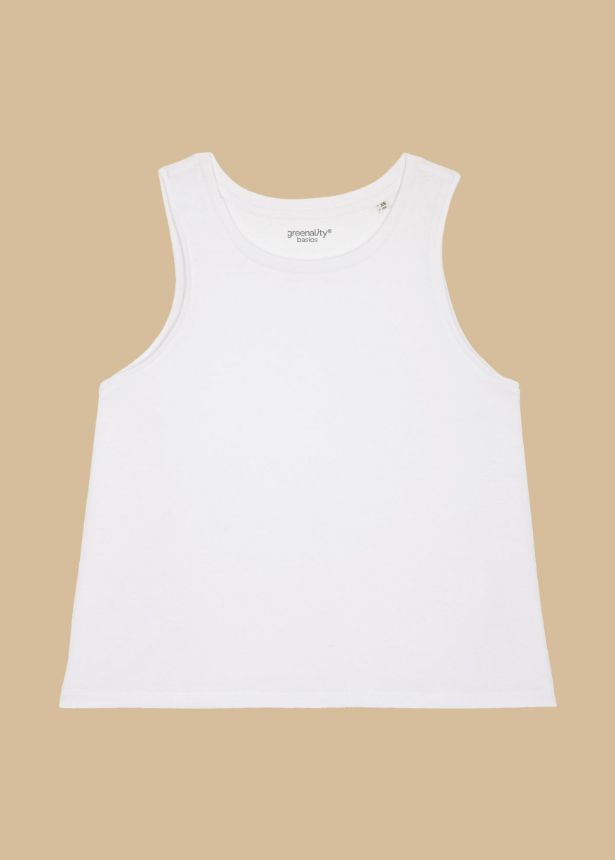 Cropped Oversized Tanktop Woman Cropped Oversized Tanktop Woman