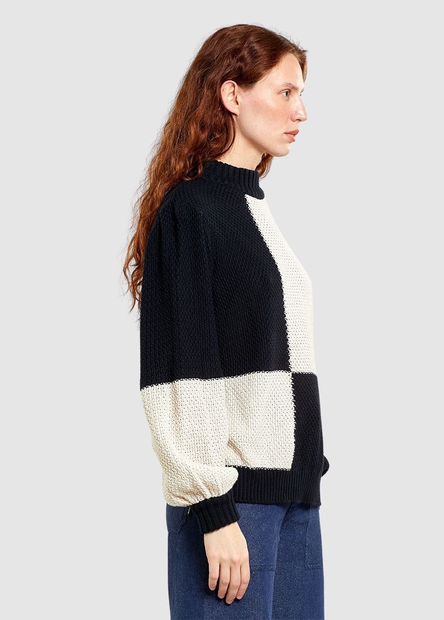 Sweater Knitted Rutbo Blocks Sweater Knitted Rutbo Blocks