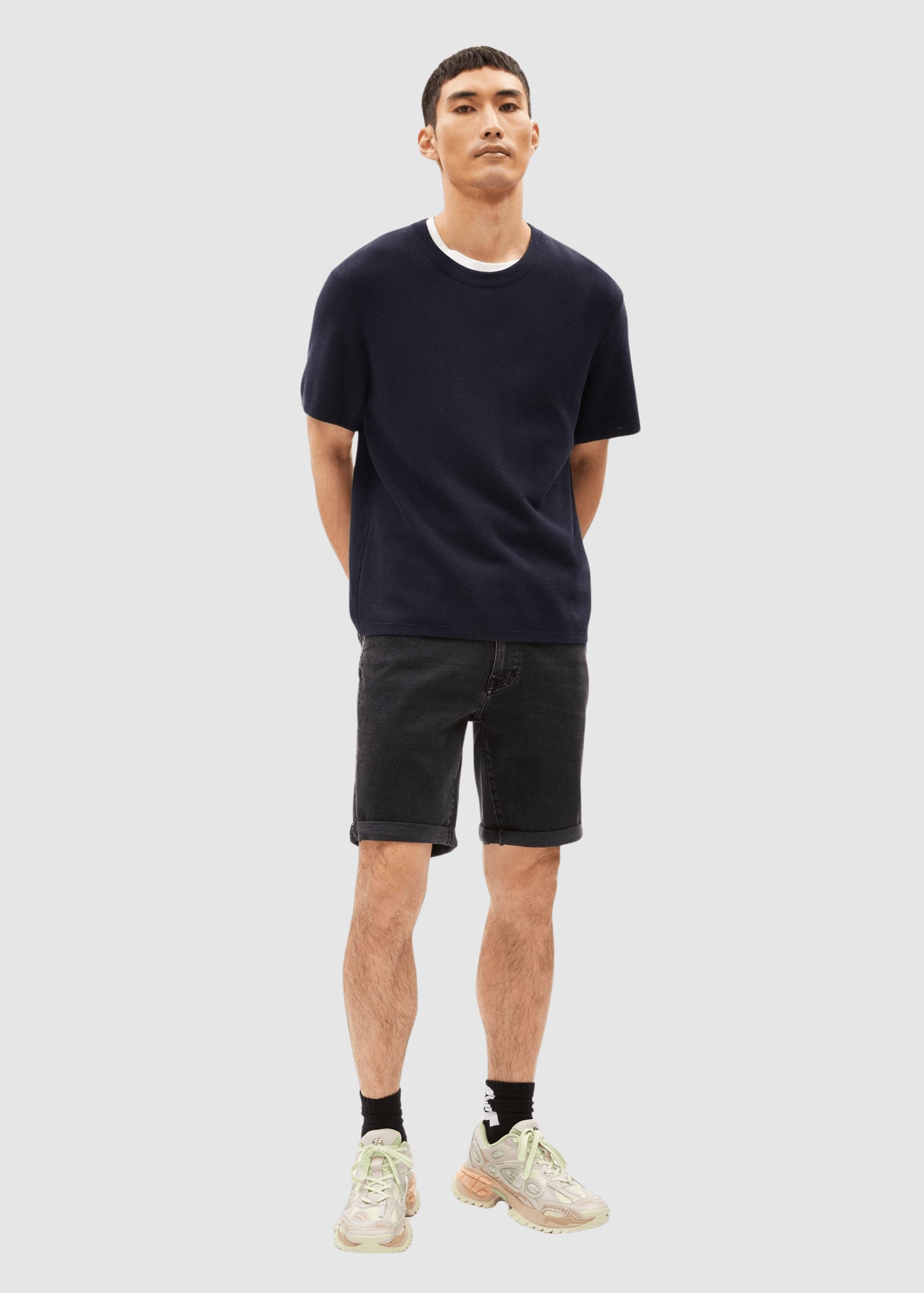 Naailo Denim Short Black Washed Authentic