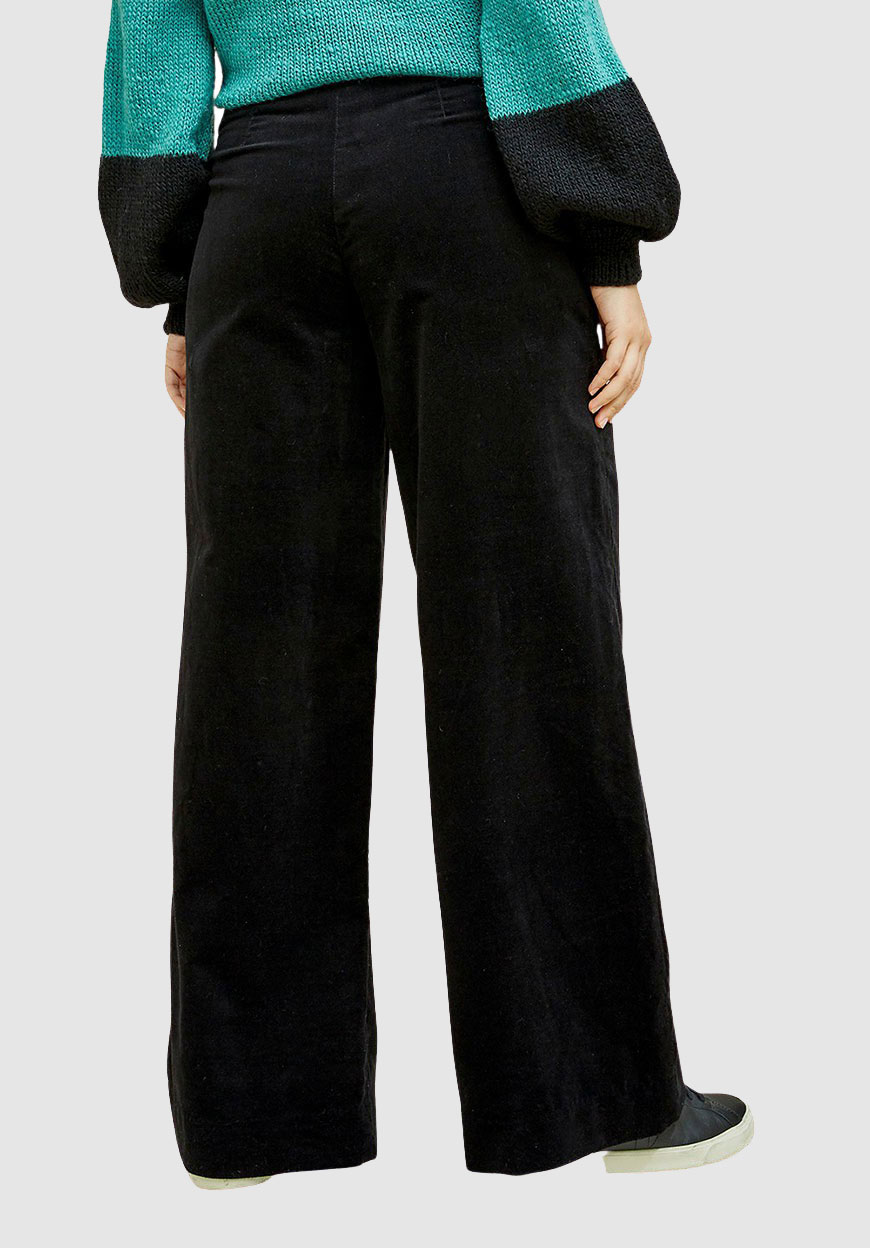 Caren Velvet Trousers Black