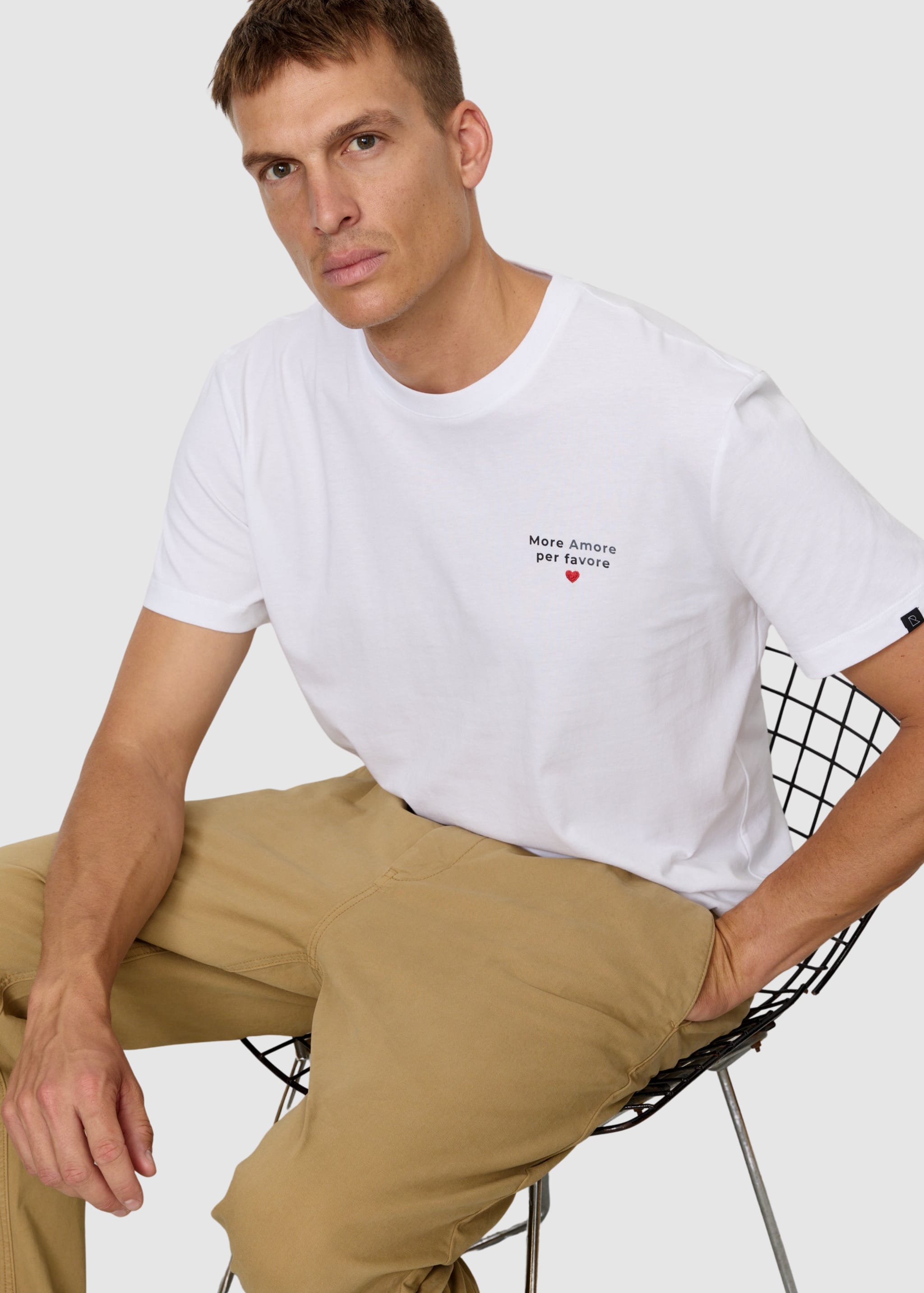 T-Shirt Agave More Amore White T-Shirt Agave More Amore White