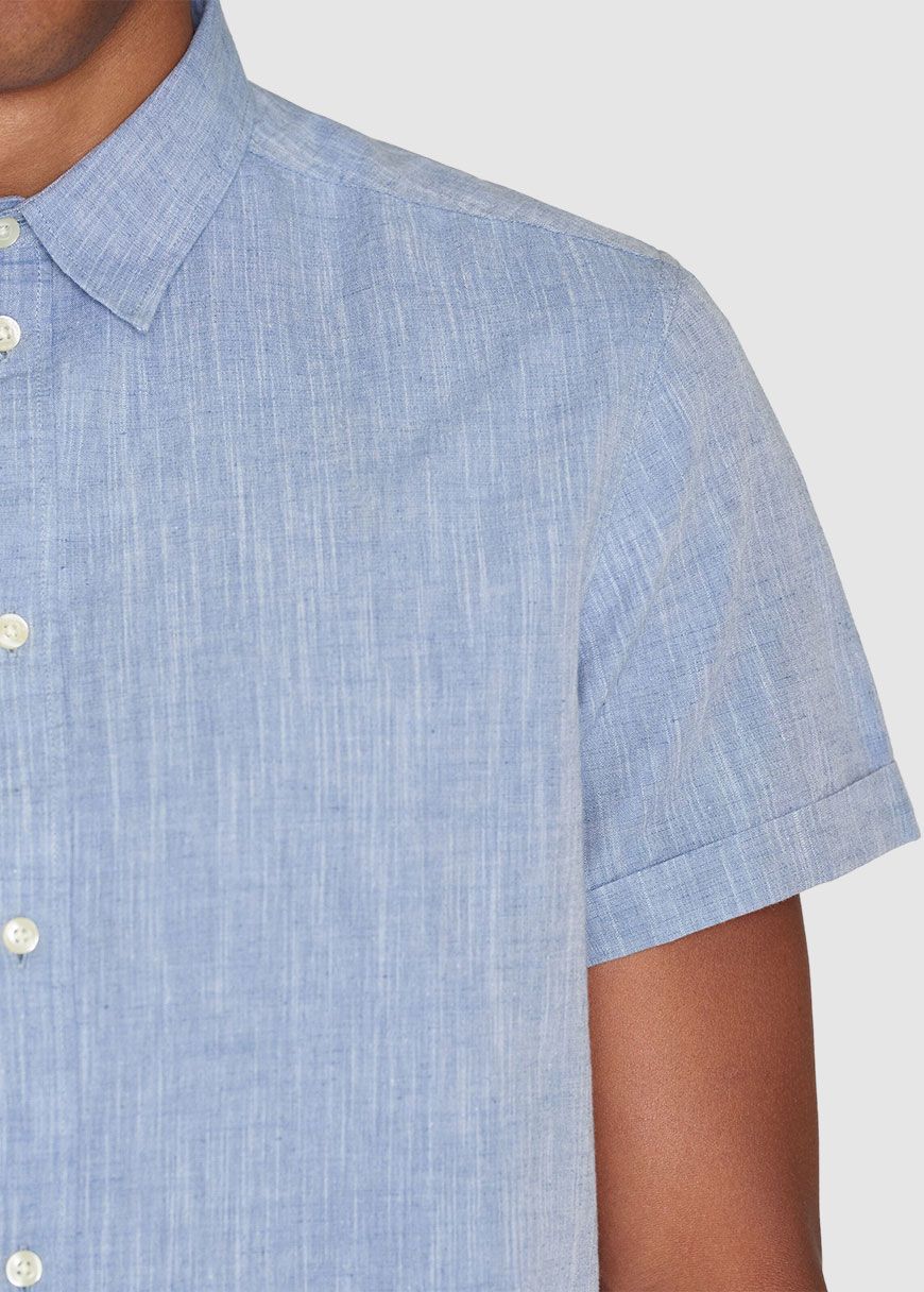 Regular Linen Short Sleeve Shirt