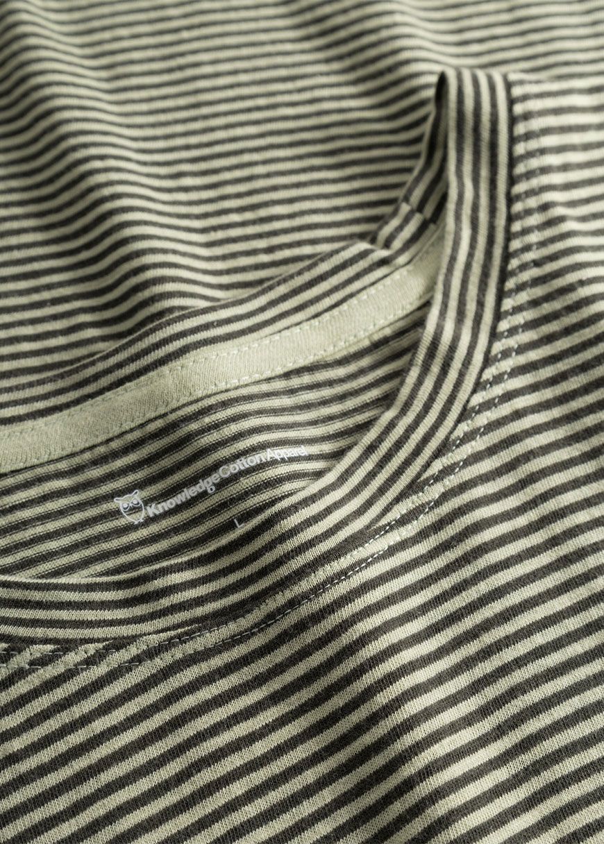 Narrow Striped Slub T-Shirt Narrow Striped Slub T-Shirt