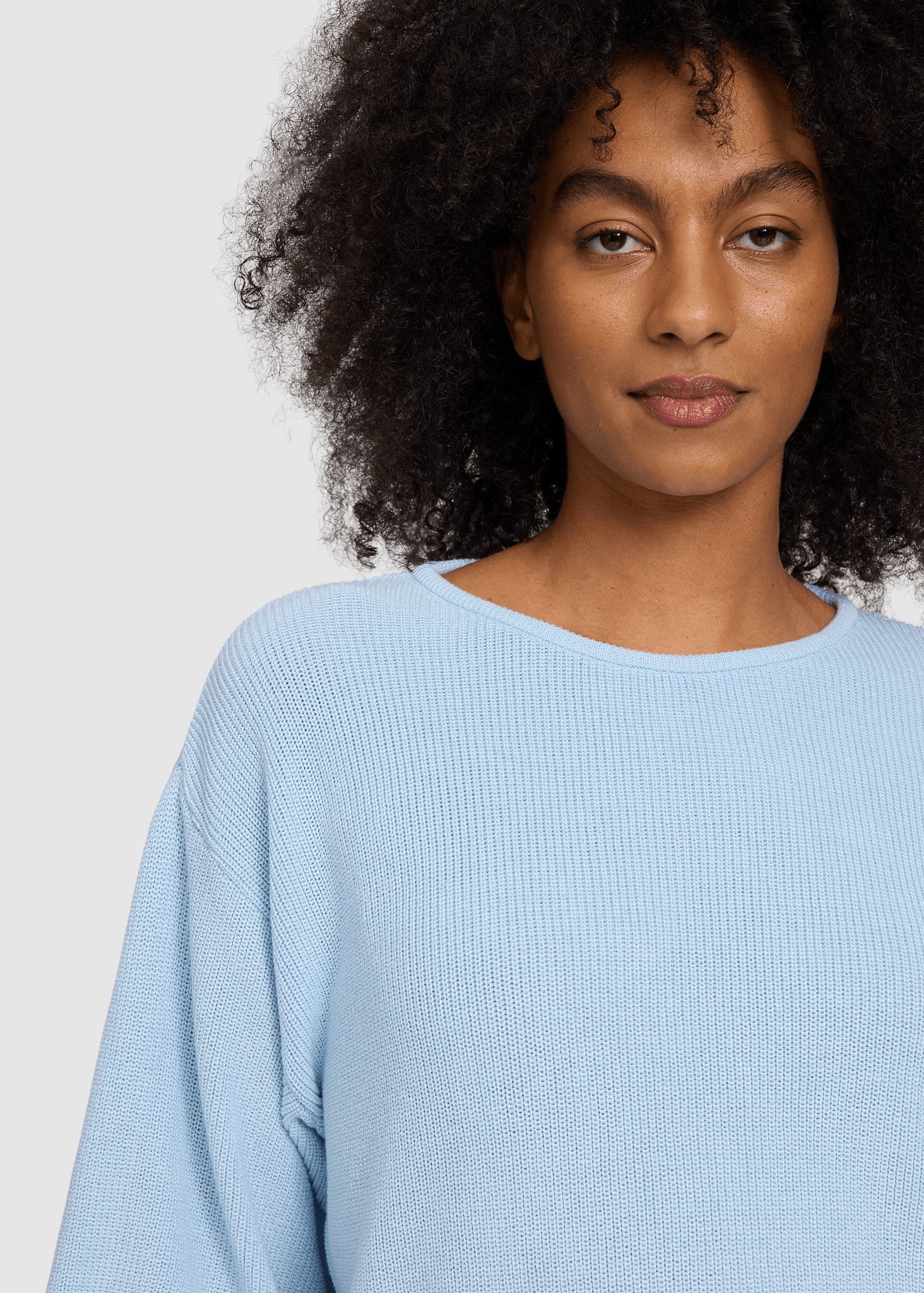 Half Sleeve Knit Jumper Dream Blue