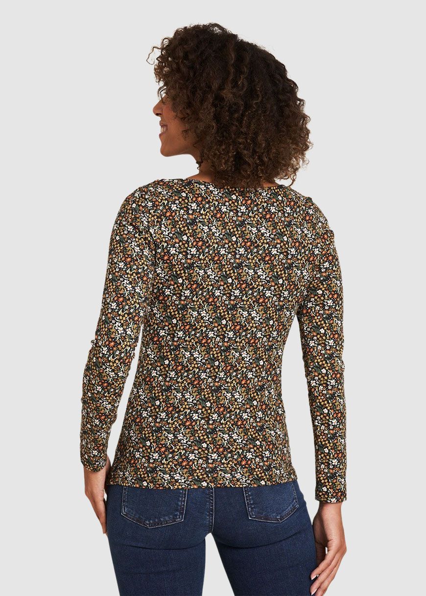 Shirt mit Wasserfallausschnitt Shirt mit Wasserfallausschnitt