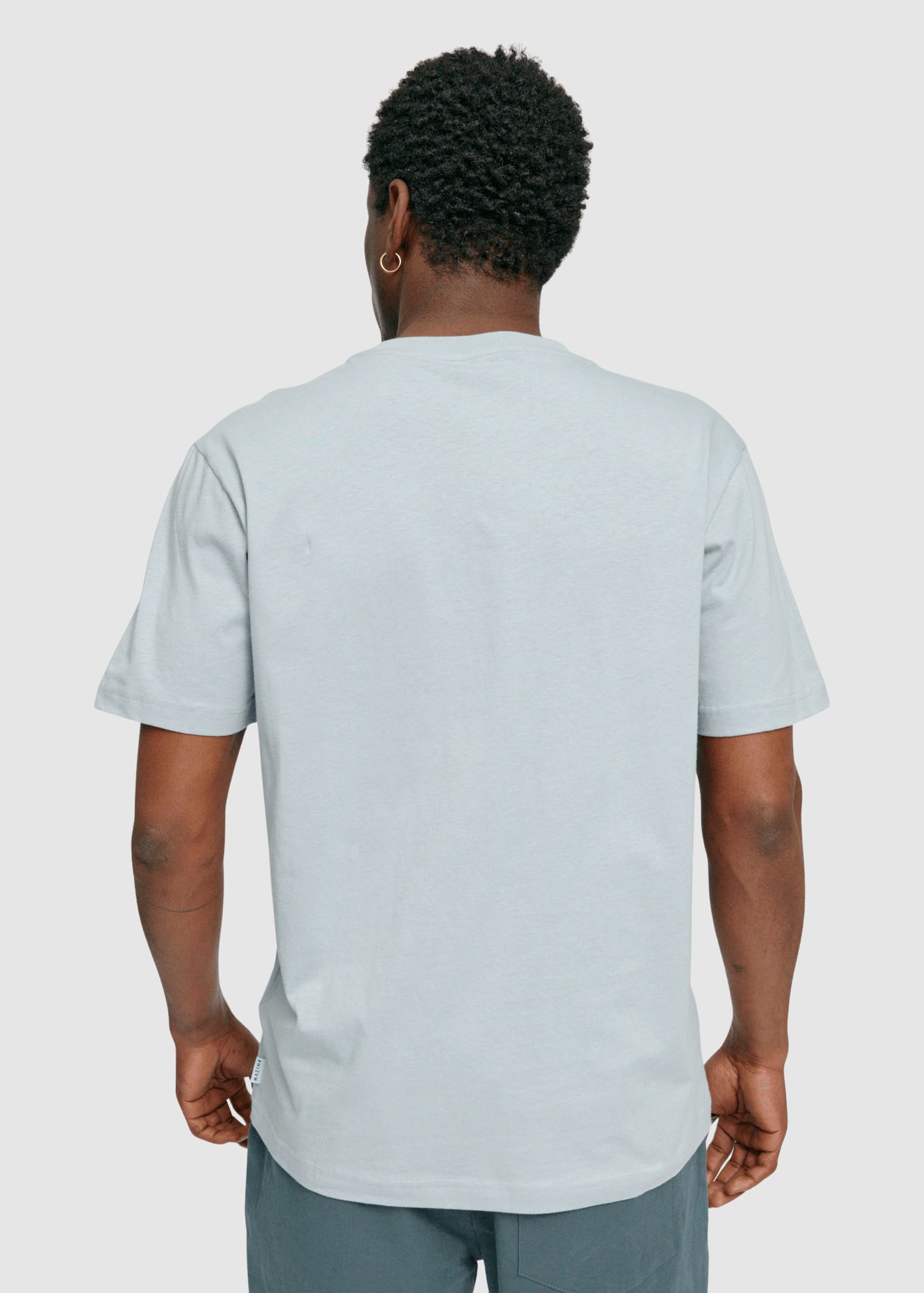 Chest Print T-Shirt Ice Blue Chest Print T-Shirt Ice Blue