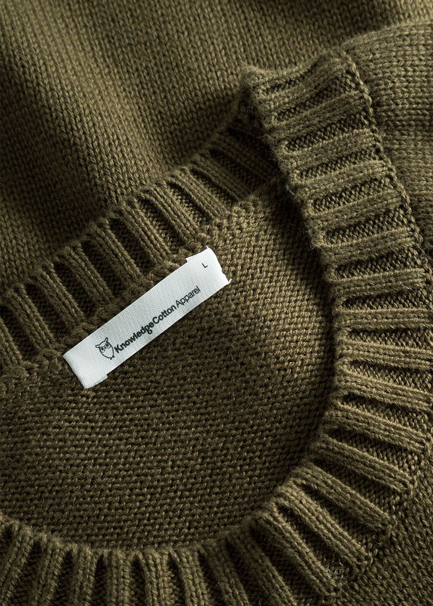 Plain Knitted Crew Neck