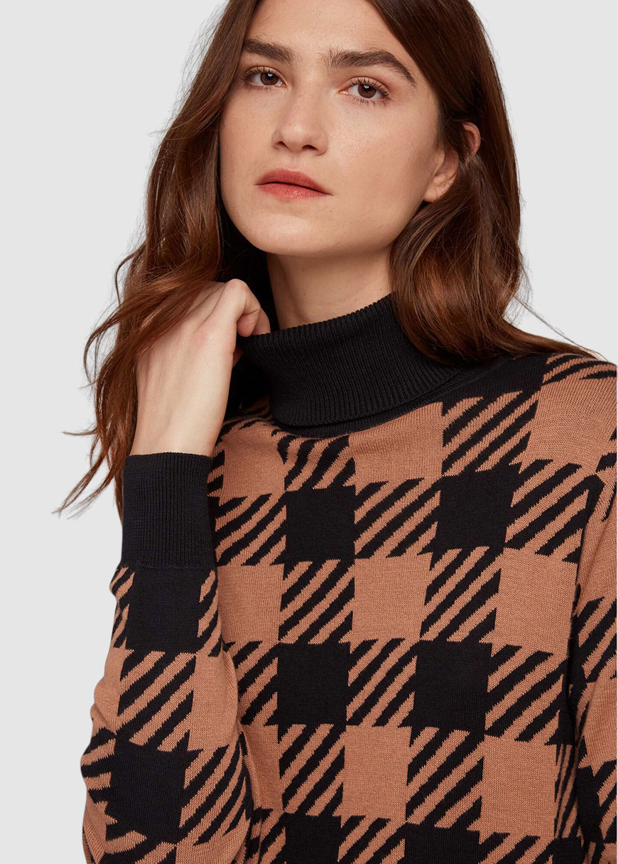 Millie Checked Knitted Dress Millie Checked Knitted Dress