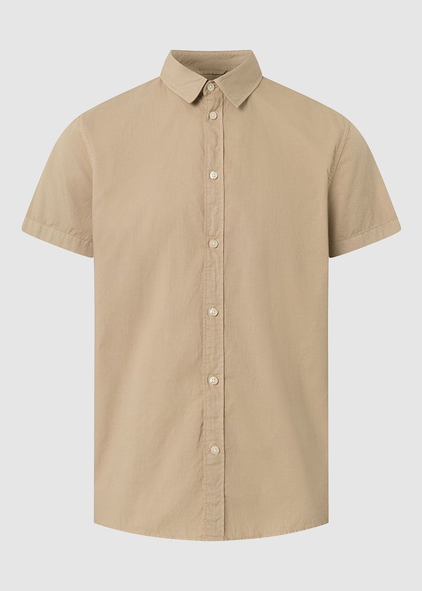 Costume Fit Cord Look Short Sleeve Shirt Costume Fit Cord Look Short Sleeve Shirt