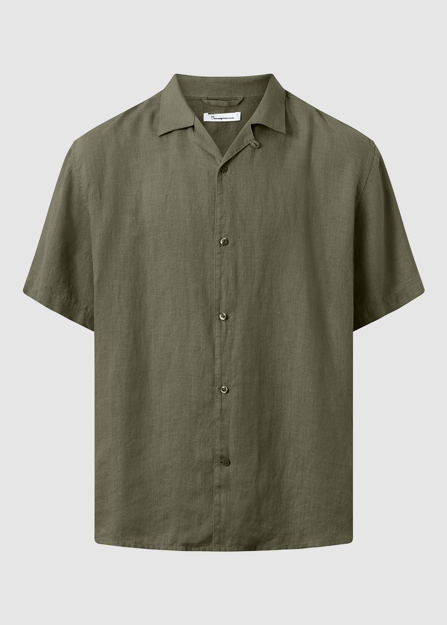 Box Short Sleeve Linen Shirt