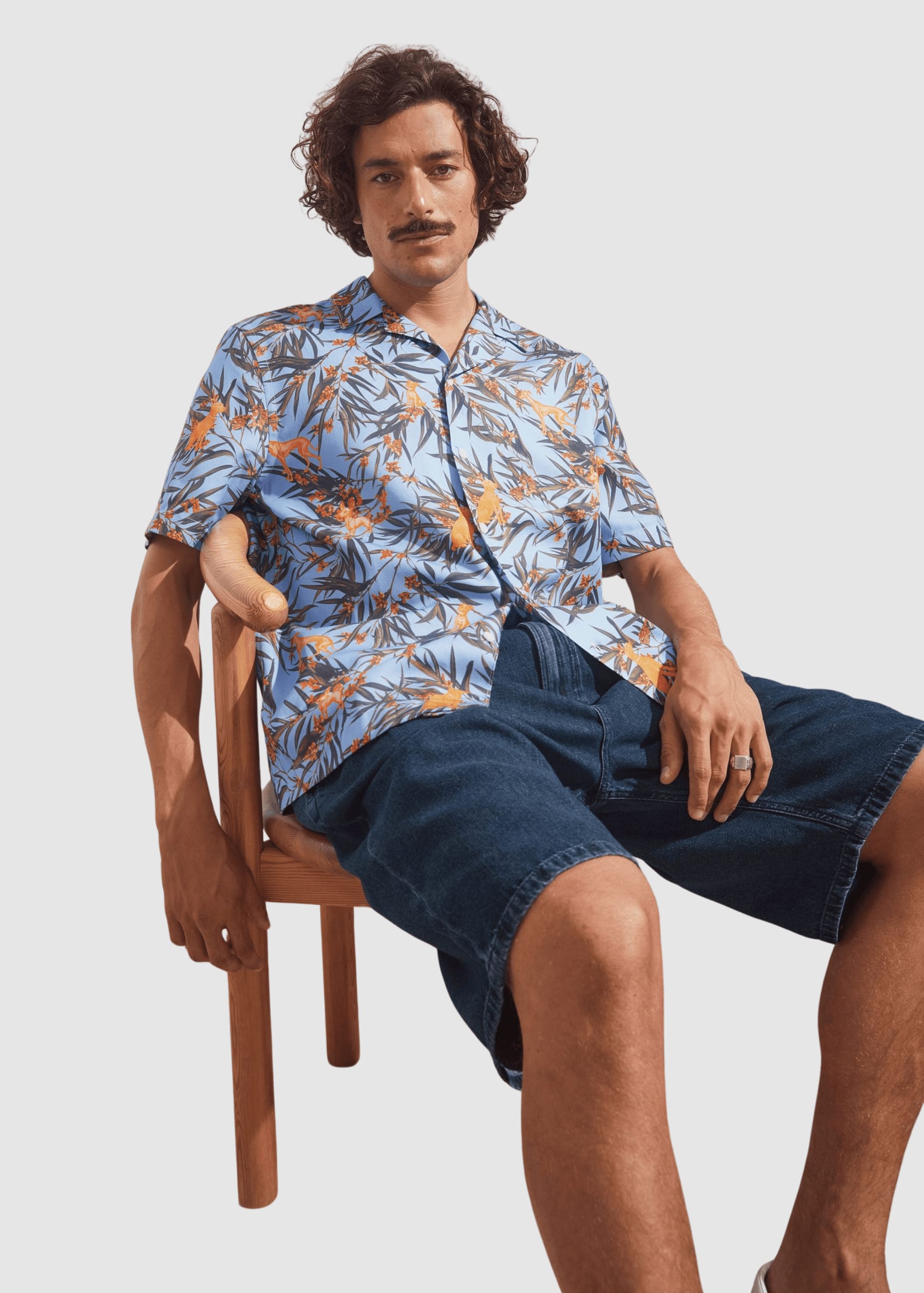 Aop Dog Shortsleeve Shirt Wedgwood Aop Dog Shortsleeve Shirt Wedgwood