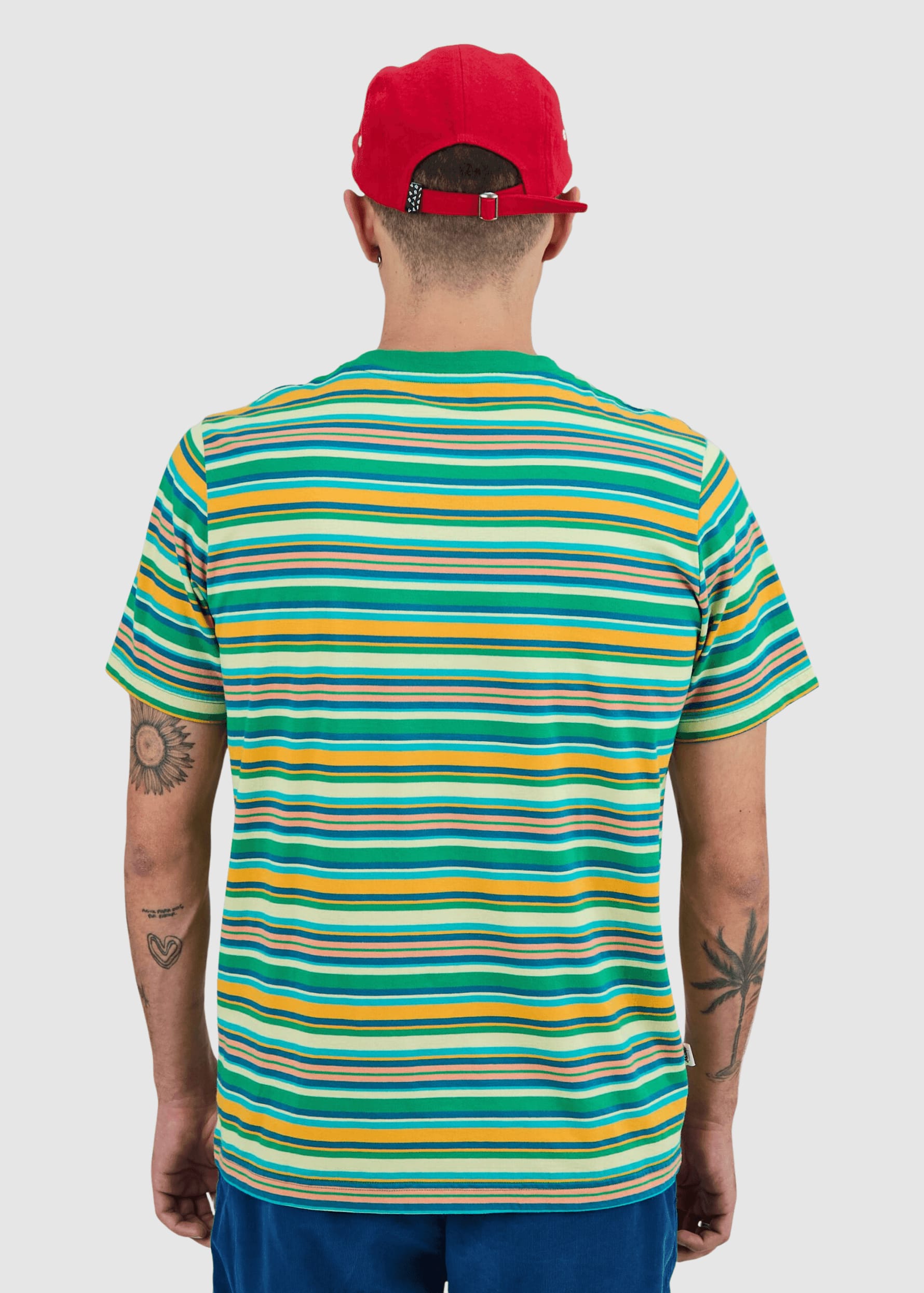 Stripes Regular T-Shirt Green