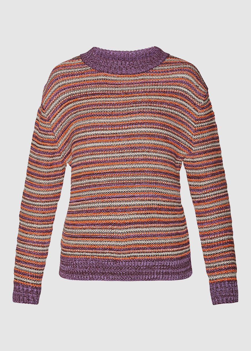 Multi Color Knitted Crew Neck Multi Color Knitted Crew Neck