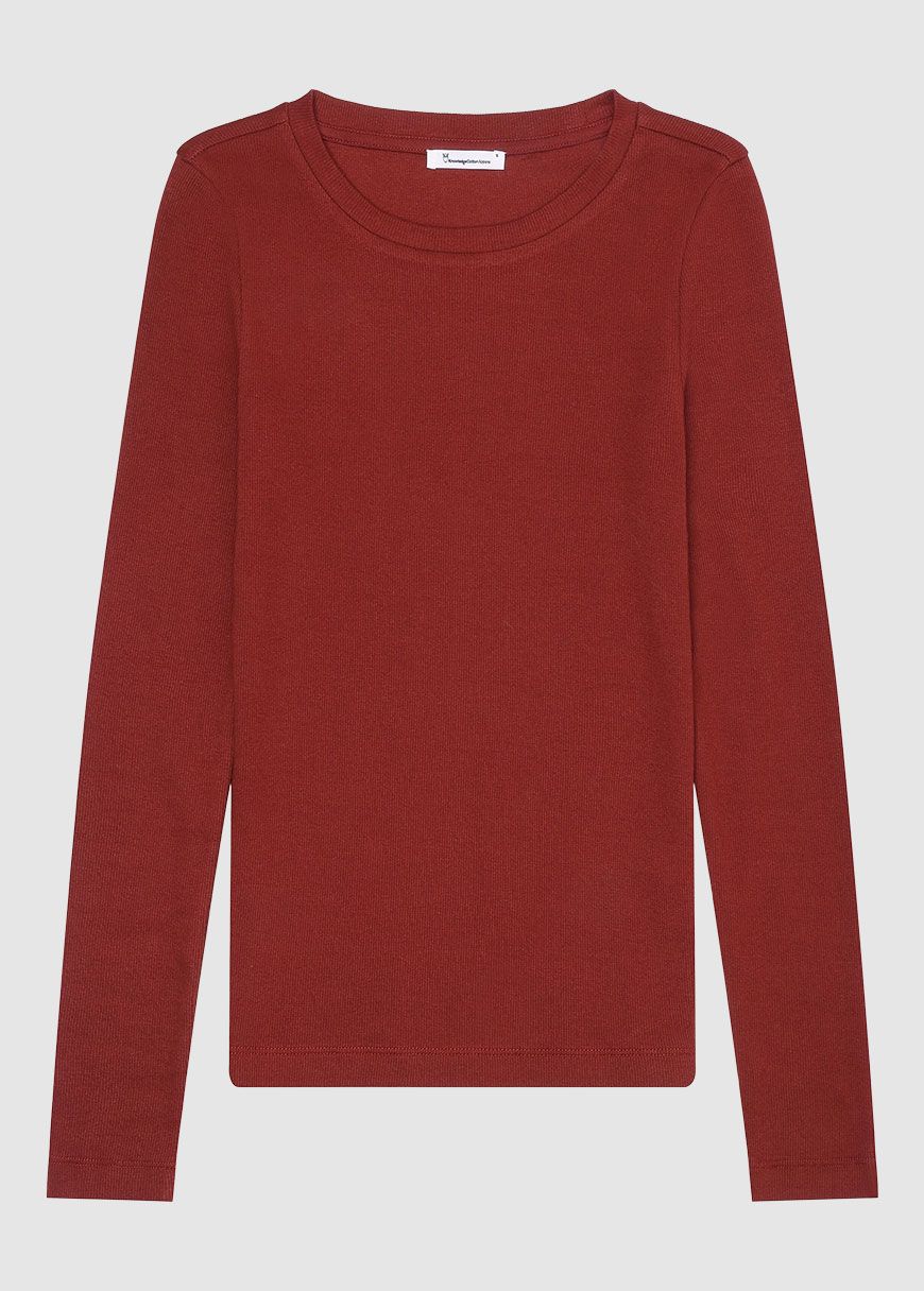 Rib Scoop Neck Long Sleeved Rib Scoop Neck Long Sleeved