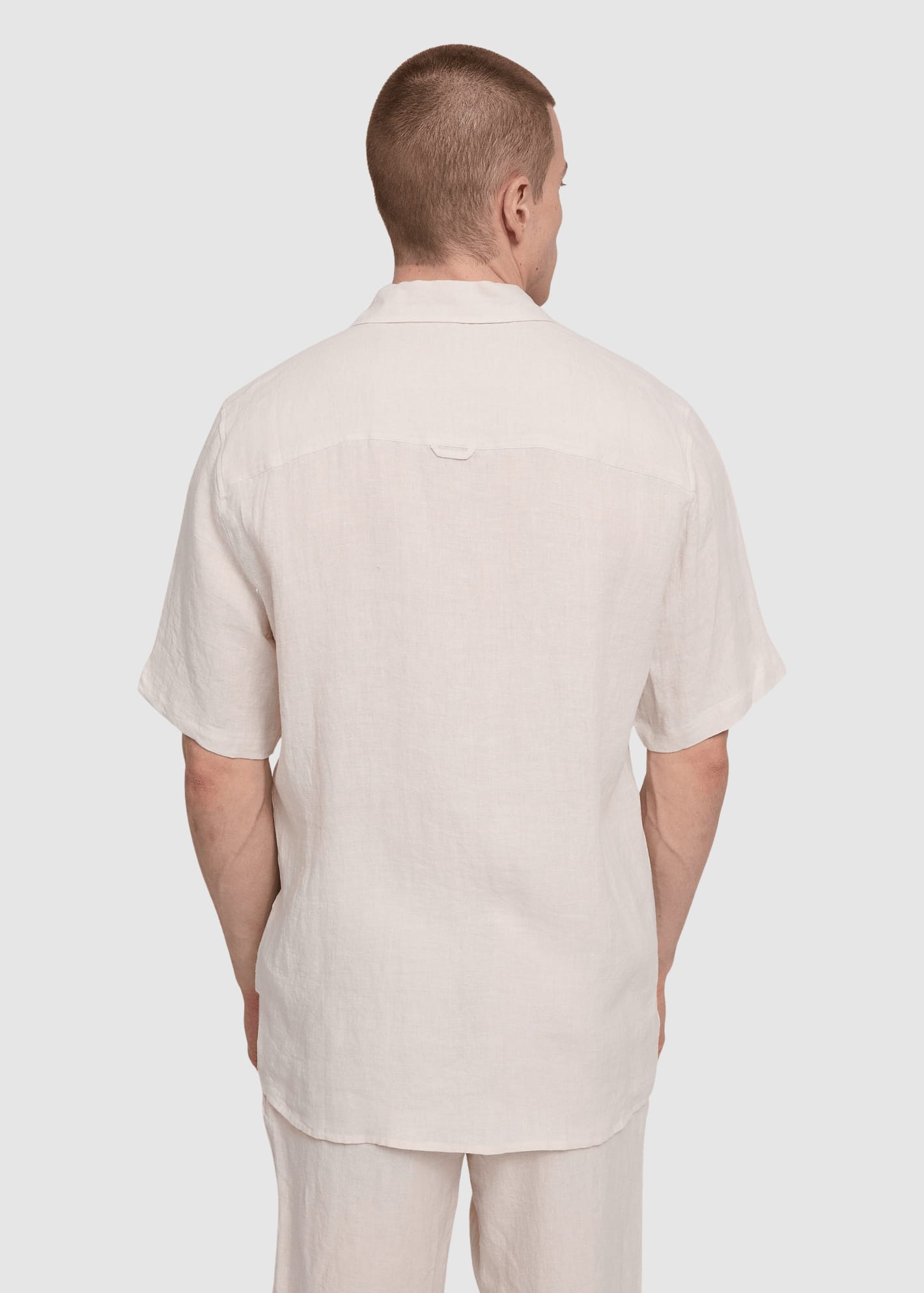 Shortsleeve Linen Shirt Moon