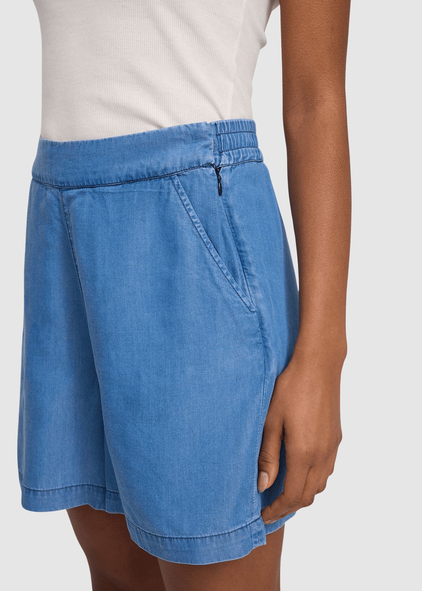 Tencel Shorts Dark Blue Wash