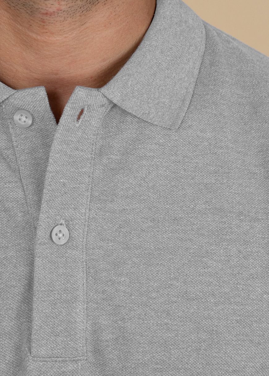 Classic Poloshirt Man Heather Grey