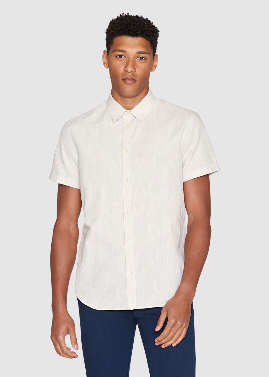 Regular Linen Short Sleeve Shirt