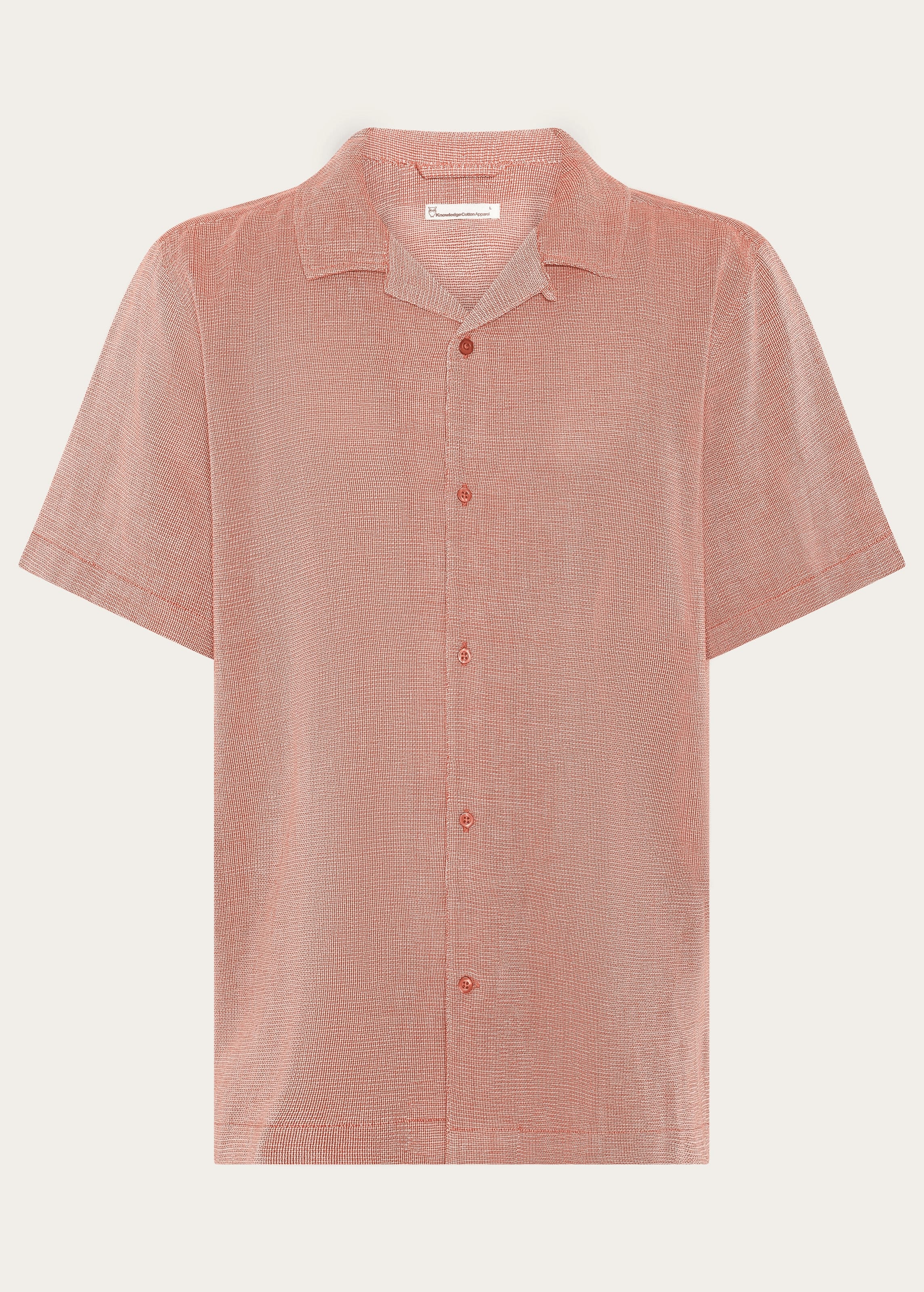 Relaxed Short Sleeve Shirt Burnt Brick Relaxed Short Sleeve Shirt Burnt Brick