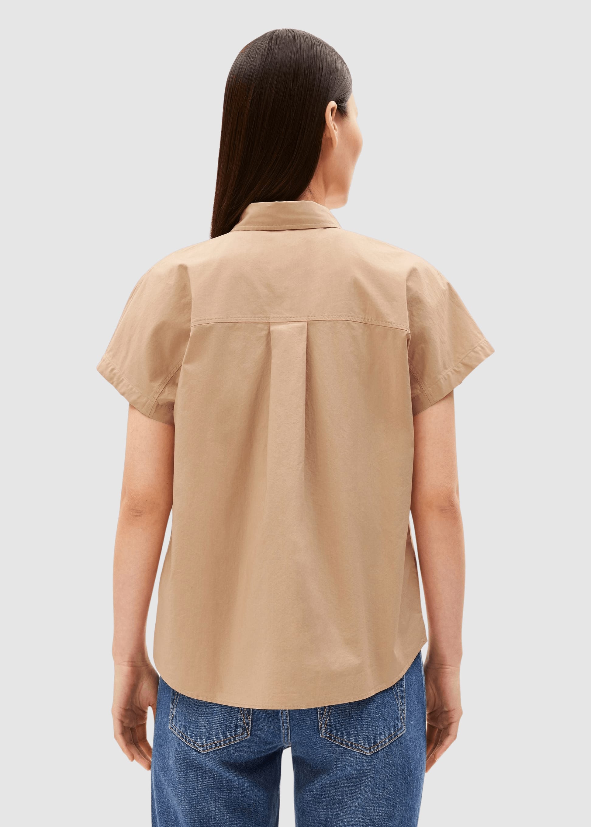 Poplin Larisaana Blouse True Camel