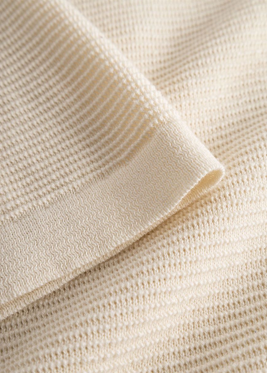 Polo With Zipper In Reverse Knit Polo With Zipper In Reverse Knit