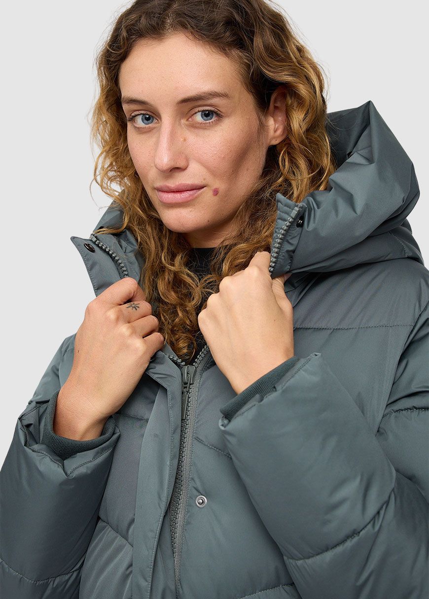 Waves Quilt Puffer Coat
