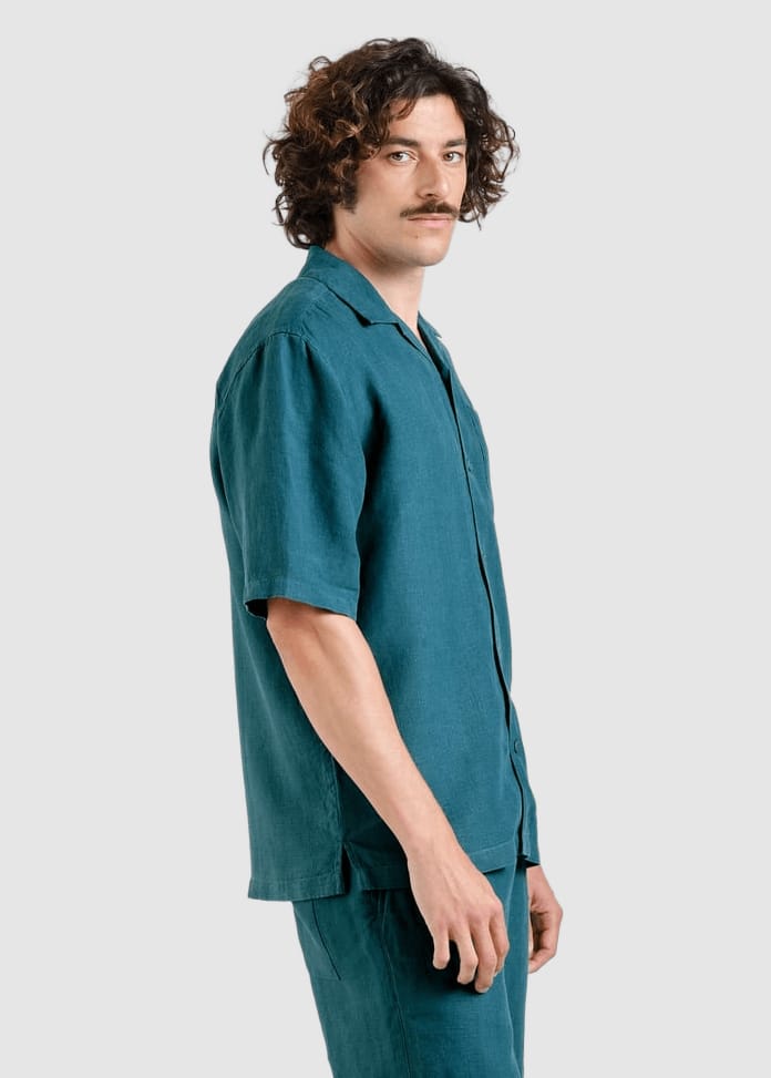 Shirt Marstrand Linen Mediterranea Green Shirt Marstrand Linen Mediterranea Green
