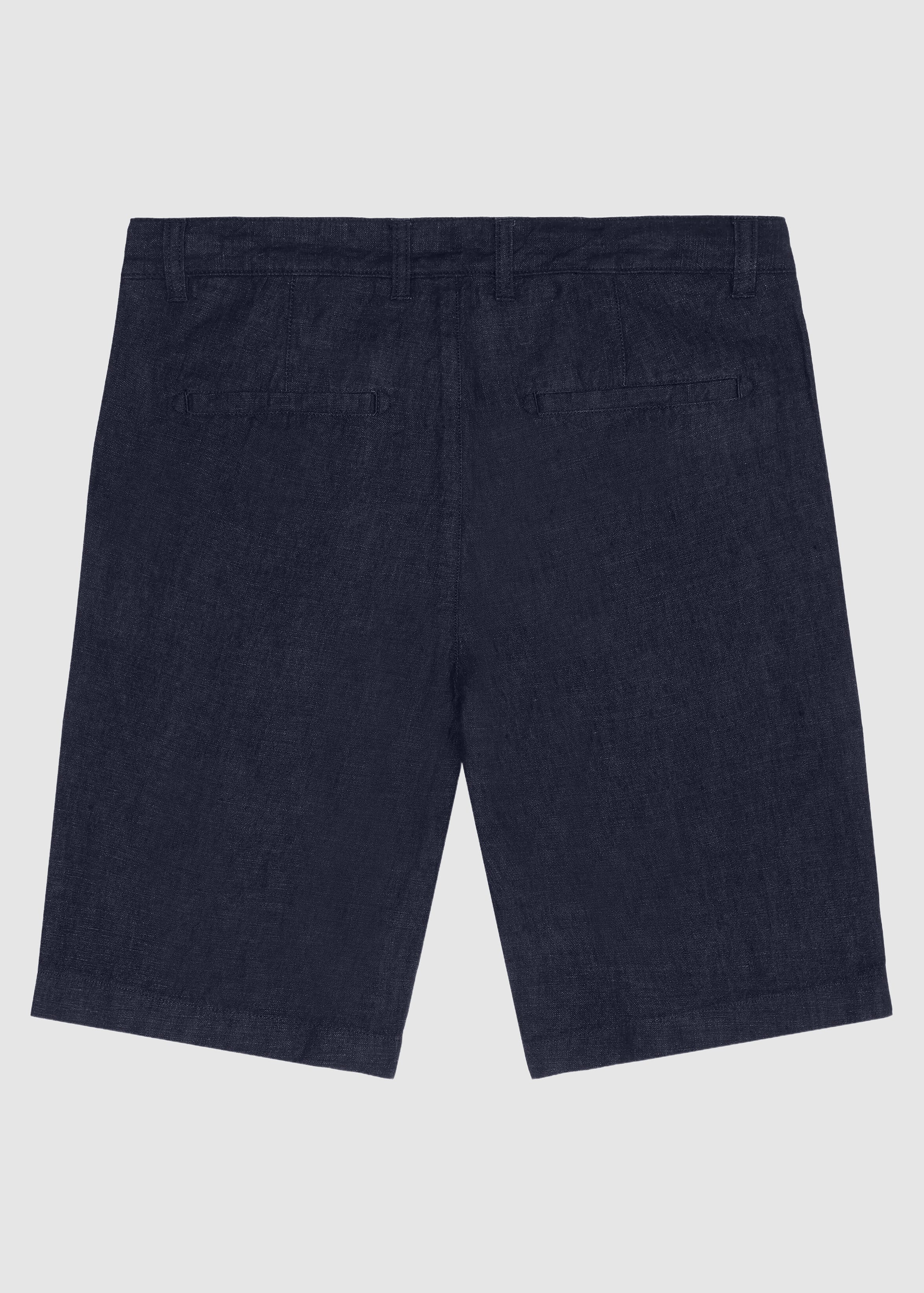 knowledge-cotton-apparel-chuck-regular-linen-shorts-yarndyed-total-eclipse-7.jpeg Chuck Regular Linen Shorts Yarndyed - Total Eclipse