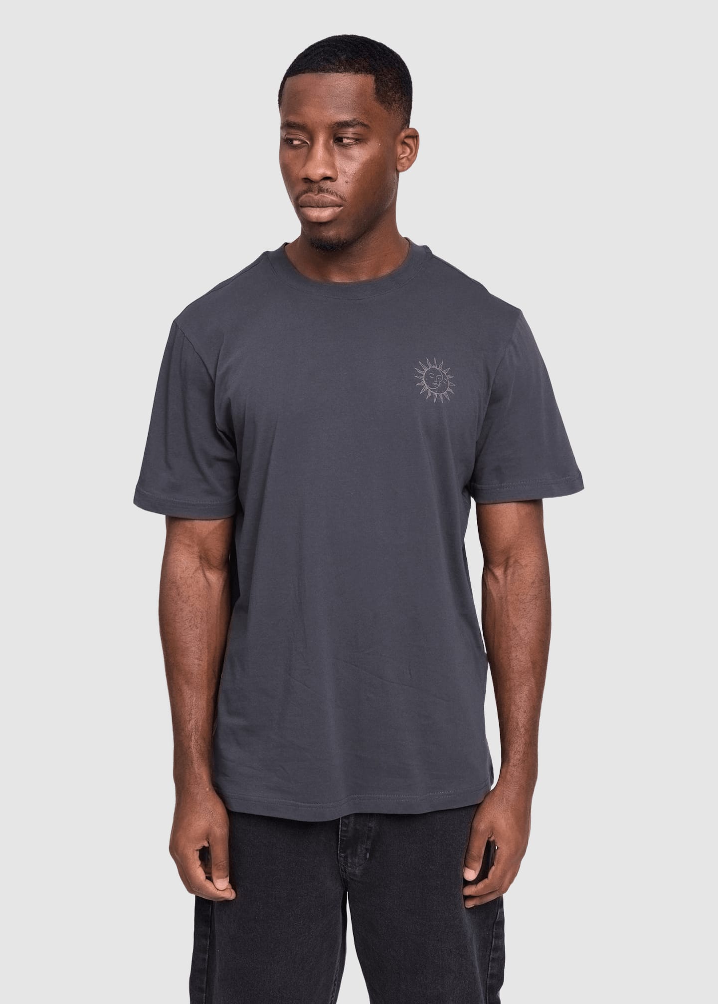 Chest Print T-Shirt Obsidian