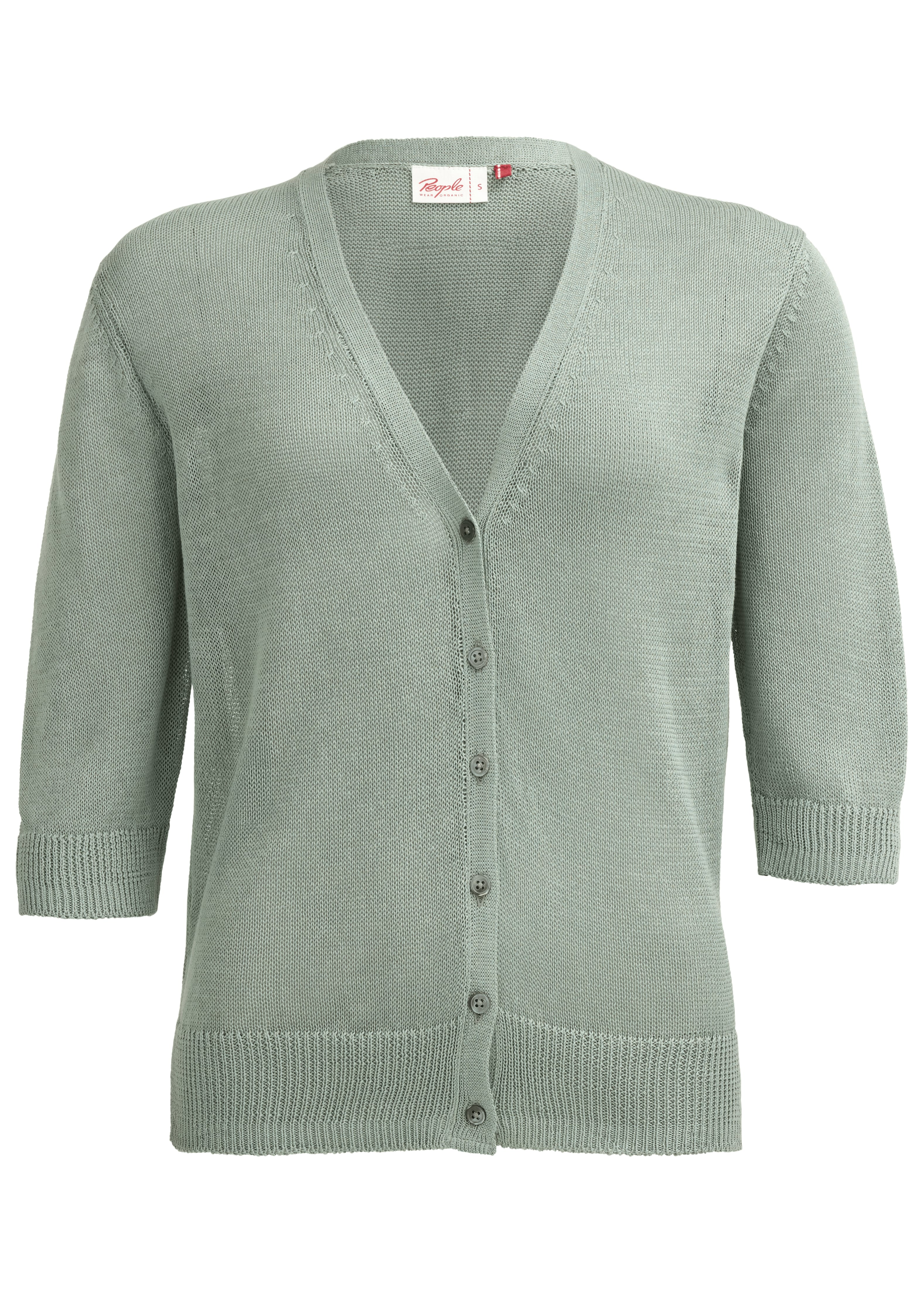 Strickjacke Kurzarm Salbei